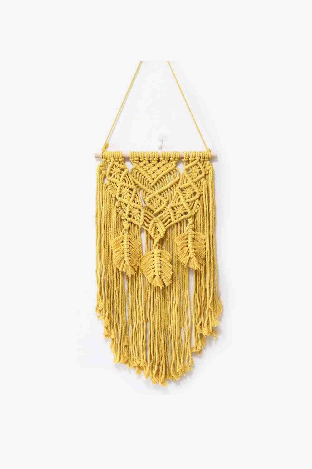 Fully Handmade Fringe Macrame Wall Hanging [Spirit and Rebel] Banana Yellow One Size 