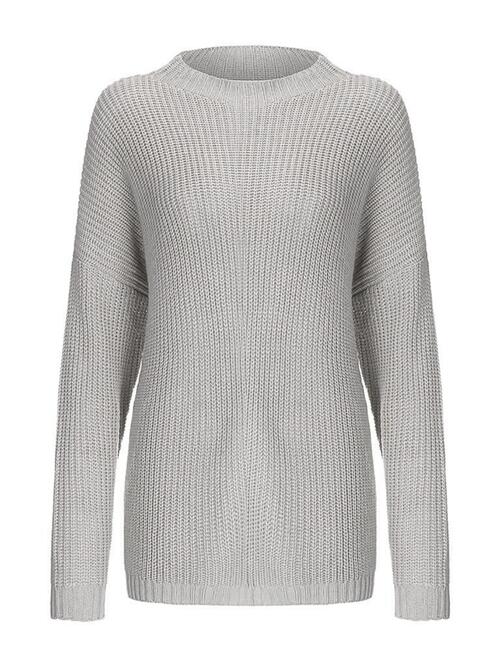 Round Neck Drop Shoulder Sweater [Spirit and Rebel]   