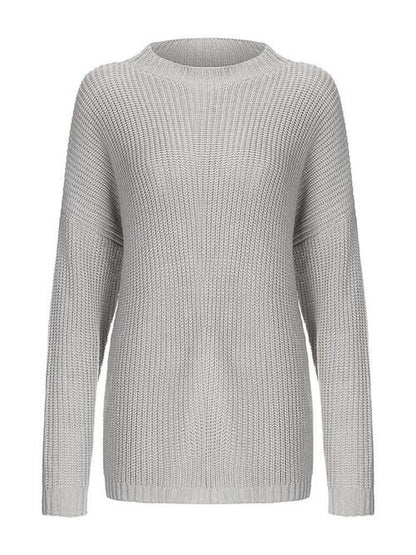 Round Neck Drop Shoulder Sweater [Spirit and Rebel]   