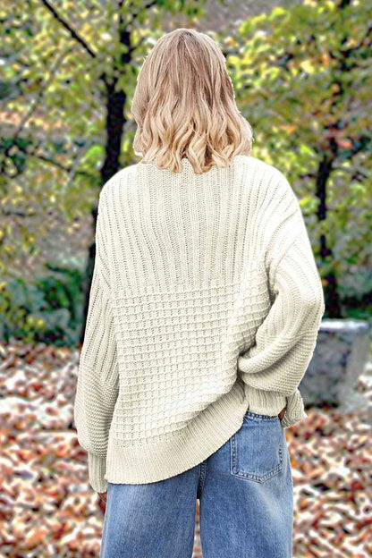 Round Neck Lantern Sleeve Sweater [Spirit and Rebel]   