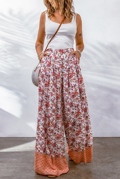 Bohemian Pleated Culottes [Spirit and Rebel] Floral S 