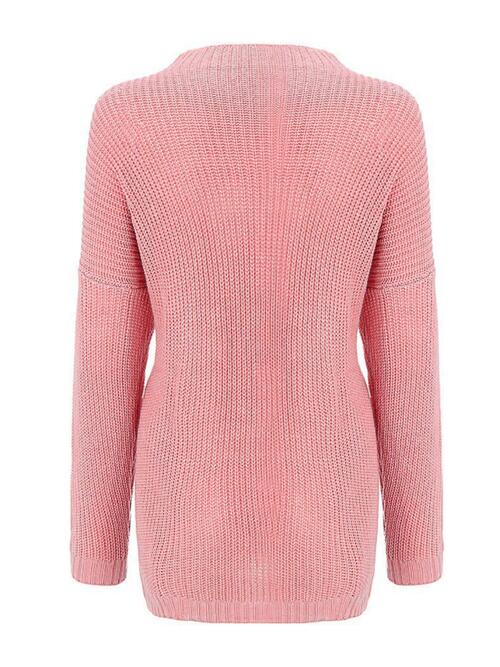 Round Neck Drop Shoulder Sweater [Spirit and Rebel]   