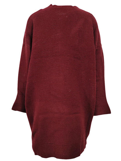 Round Neck Long Sleeve Sweater Dress [Spirit and Rebel]   