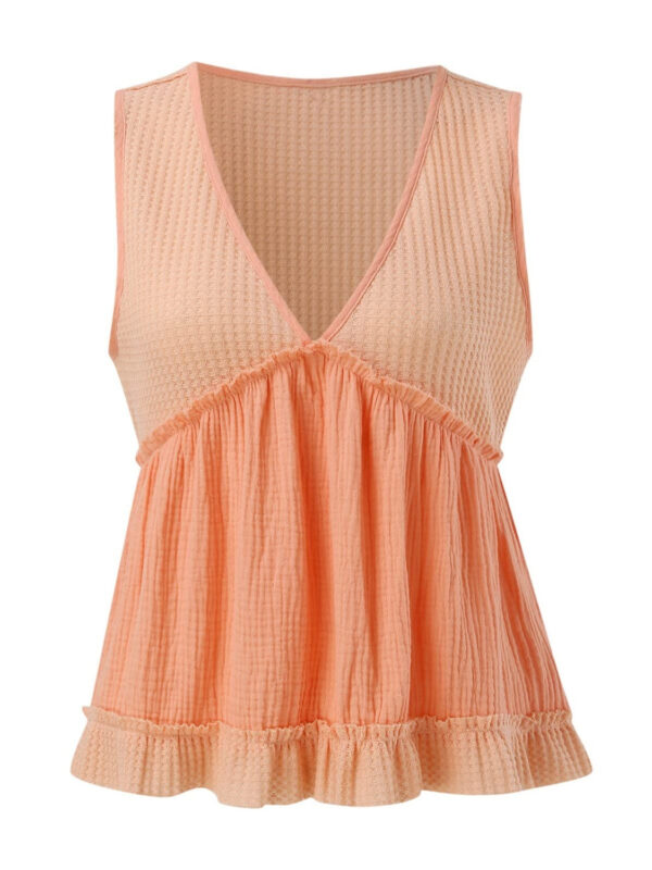 11abca2f-5dfc-4dda-beac-6f42289b349e-Max.jpg Waffle-Knit Frill V-Neck Boho Tank