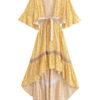 14 Bohemian Bliss Cut Out Dress and Top Skirt Boho Set