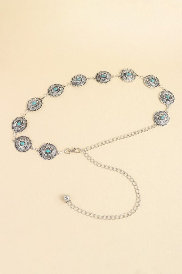 Vintage Turquoise Alloy Boho Belt - Spirit and Rebel