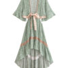 5 Bohemian Bliss Cut Out Dress and Top Skirt Boho Set