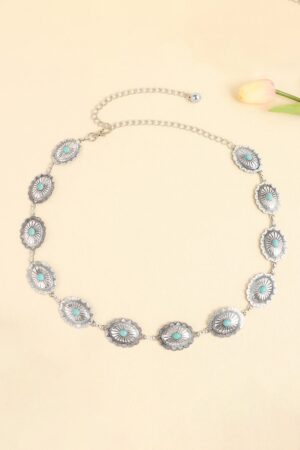 Vintage Turquoise Alloy Boho Belt - Spirit and Rebel