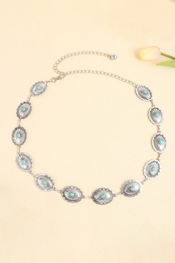 Vintage Turquoise Alloy Boho Belt - Spirit and Rebel