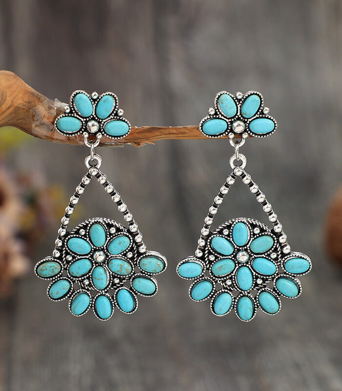 6d8d2305-c0a5-4d85-8e43-8c34f3411e0a-Max.jpg Artificial Turquoise Teardrop Boho Earrings - Spirit and Rebel