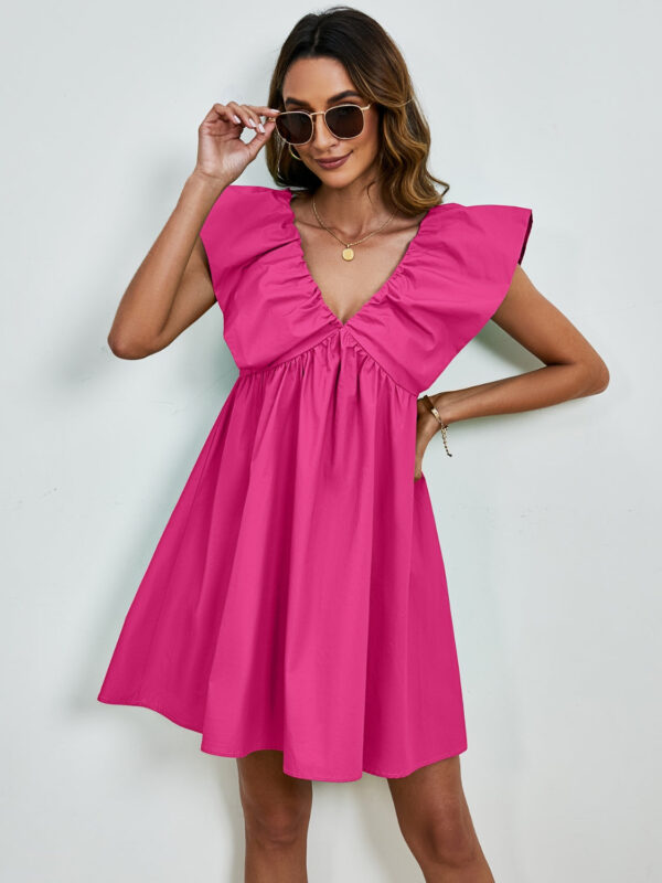 993a6091-7cb8-4fa1-8752-b9325069596e-Max.jpg V-Neck Cap Sleeve Mini Boho Dress - Spirit and Rebel