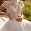 H32b60c8501a24b6487b0fdb975ddff8dS.jpg Whispering Lace High Neck Boho Wedding Dress