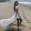H562c403470e84f2da5519dec98140909h.jpg Sea Breeze Long White Beach Cardigan with Flared Sleeves