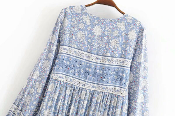 Azure Bloom Prairie Dress