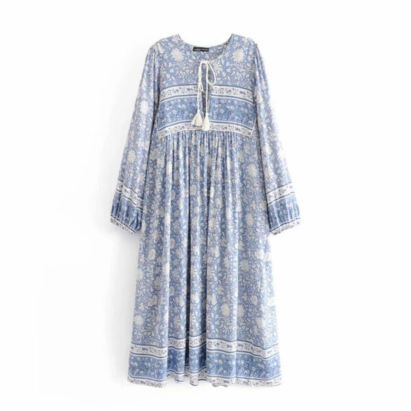 Azure Bloom Prairie Dress