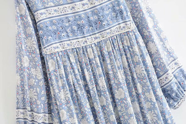 Azure Bloom Prairie Dress