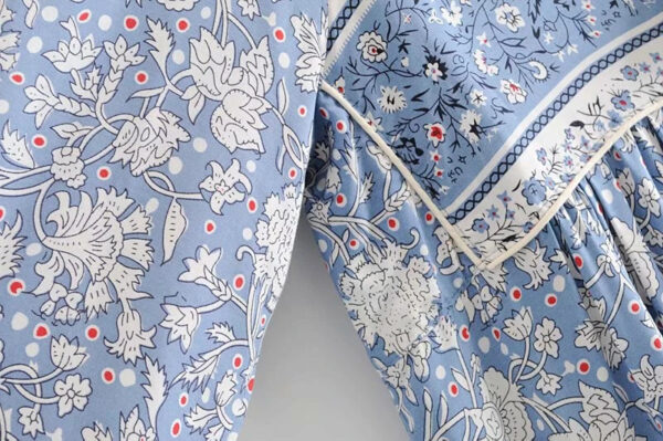 Azure Bloom Prairie Dress