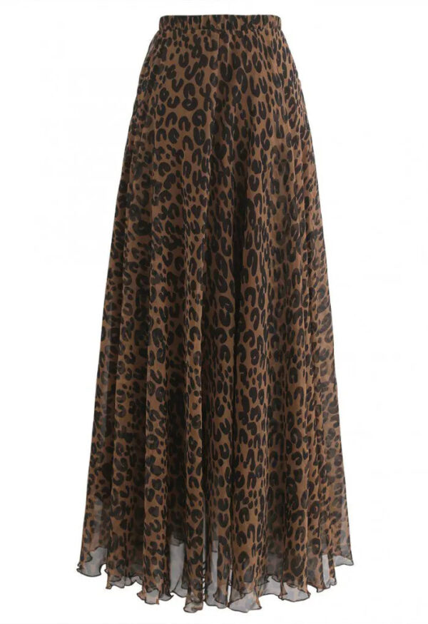 Hba3db54349ab4b679626c4c0e6c554edQ.jpg Spirit and Rebel Boho Leopard Maxi Skirt