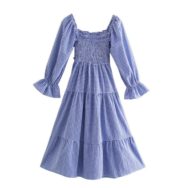 Hf1b212116964427aa3b756b7f6af8a6ab.jpg Willow Plaid Back Bow Midi Dress