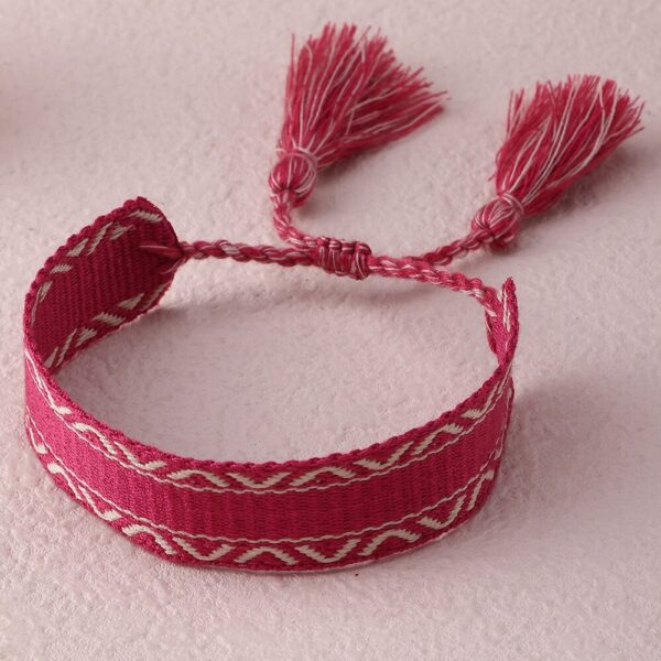 S00fcc27fea374f249d53460de32f0506w.jpg Embroidered Boho Tassel Bracelet
