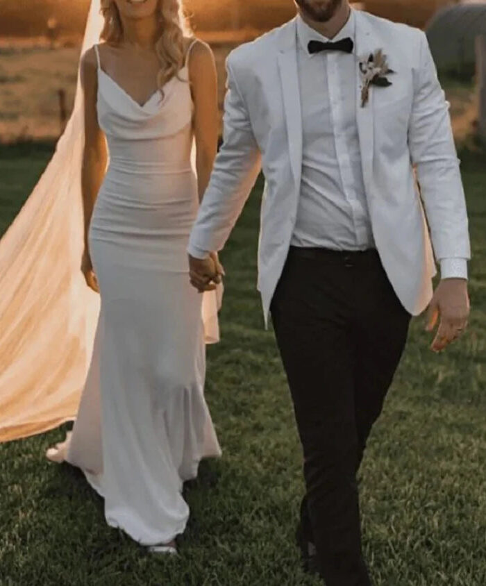 Draped Dreams Mermaid Boho Wedding Dress