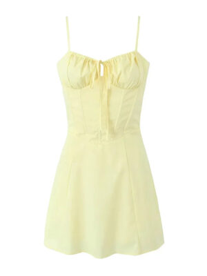 S06c1c8c60d1348eb9b6b151b04e424b7c.jpg Spirit and Rebel Lace Up Mini Summer Dress Sundress