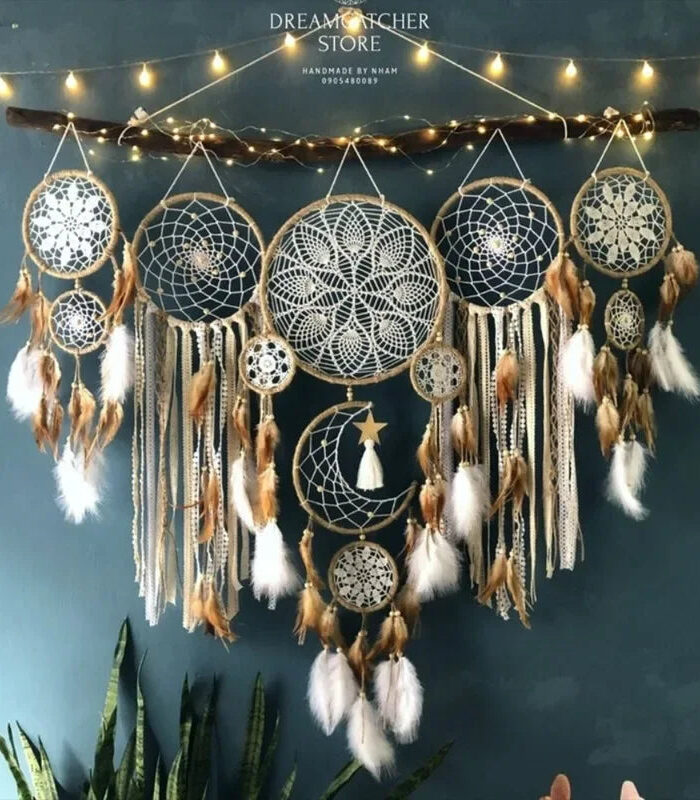 Mystic Weaves Dreamcatcher Set 5 pcs with Star Accents