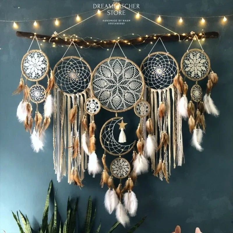 Mystic Weaves Dreamcatcher Set 5 pcs with Star Accents