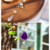 Boho Chic Crystal Sun Catcher – Moon and Geode Window Hanging Decoration