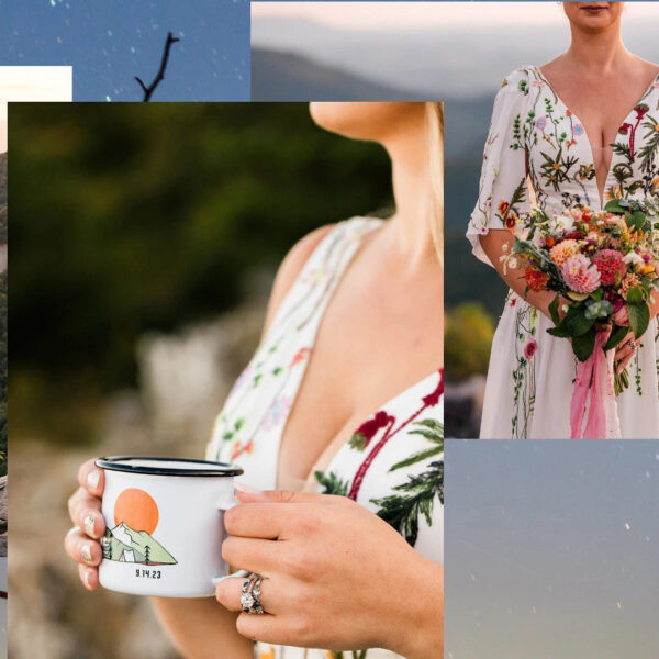 Enchanted Garden Floral Boho Wedding Dress