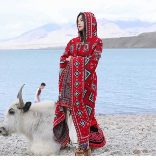 S122f2420c29c4ede8b5059a0e2e95c44w.jpg Wild Soul Gypsy Hooded Boho Poncho Cape