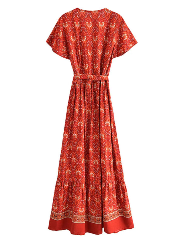 S16036ea8551c4eb9ba345680822ac5aca.jpg Whispering Meadow V-Neck Bohemian Wrap Dress Red – Spirit & Rebel