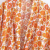 Amber Glow Floral Kimono Wrap