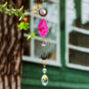 Boho Chic Crystal Sun Catcher – Moon and Geode Window Hanging Decoration