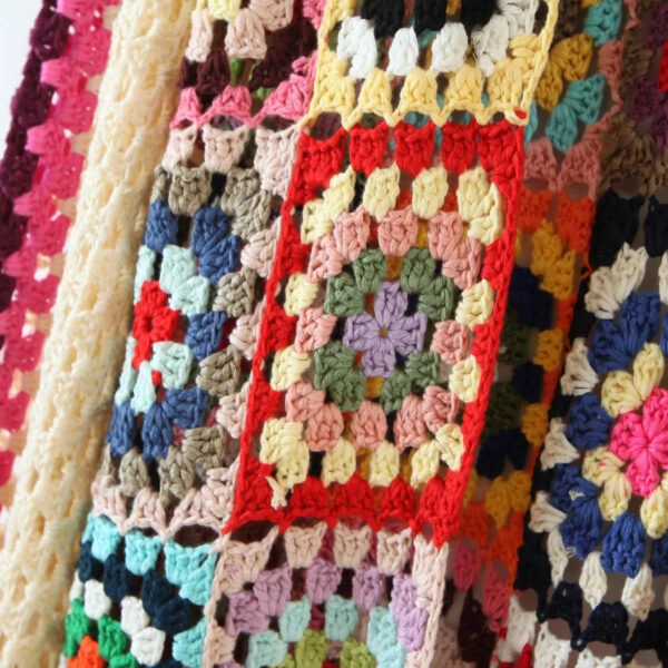 Bohemian Patchwork Dream – Handcrafted Crochet Cardigan