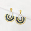 Rainfall Reverie Rice Beaded Boho Hoop Earrings