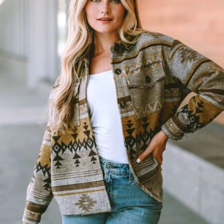 Wander in The Wild Boho Western Aztec Jacket