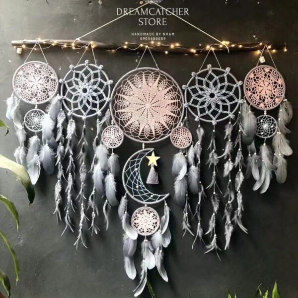 S289e9e77b8de42cbaca275988ca79ab0j.jpg Mystic Weaves Dreamcatcher Set 5 pcs with Star Accents