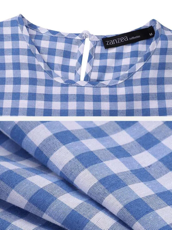 Plaid Breeze Dream Plus Size Boho Dress