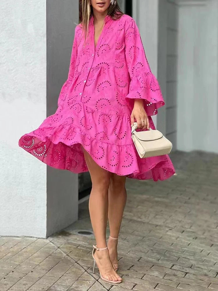 Free Spirit Flowy Plus Size Boho Dress