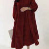 Plaid Breeze Dream Plus Size Boho Dress