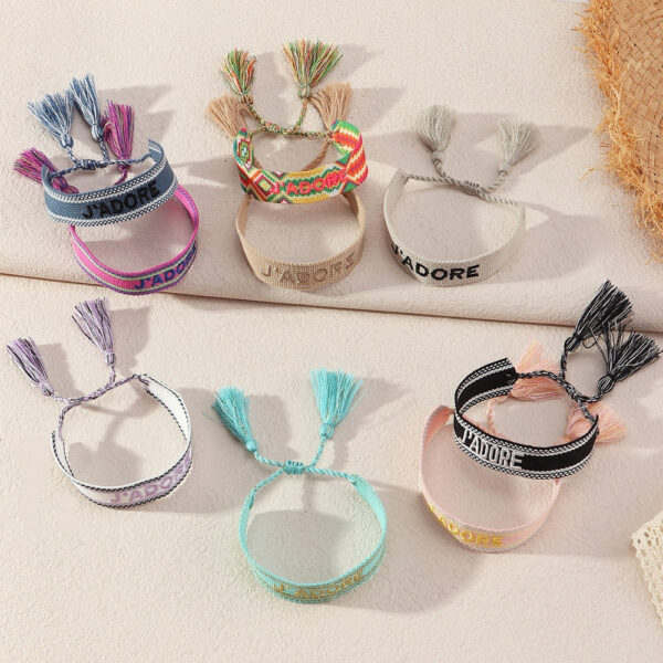 S348ca36df6a649a491d9577cdfc6401eo.jpg Embroidered Boho Tassel Bracelet
