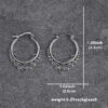 S40ab389c056a415db5811c94250034a9T-1.jpg Gypsy Spiral Silver Boho Hoop Earrings with Ornamental Charms