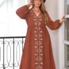 Spirit and Rebel Plus Size Long Sleeve Dress