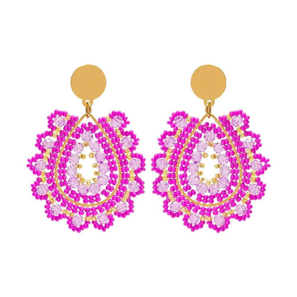 S46004074e55140b0a639ee93fc916f05g-1.jpg Boho Earrings Wildflower Aura Teardrop Design