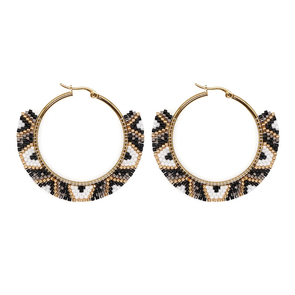 Boho Rainbow Hoop Earrings - Image 27