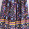 Bohemian Maxi Dress with Vibrant Floral Print and Flowing Silhouette