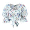 Spirit and Rebel Floral Square Neck Boho Blouse