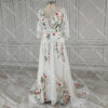 Enchanted Garden Floral Boho Wedding Dress