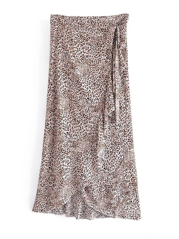 S58f679cc5c0844a69ad29bd3a50f91bbI.jpg Wild Instincts Wrap Skirt with Leopard Ruffle Hem